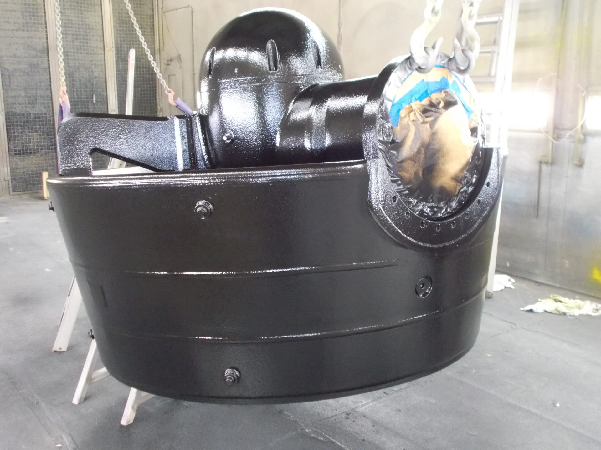 Bow thruster coated with Ecoshield
